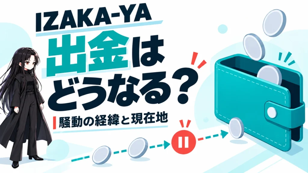 IZAKA-YAの出金はどうなる?騒動の経緯と現在地を整理