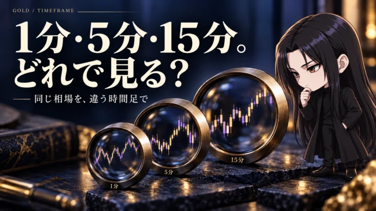 1分・5分・15分。どれで見る？ くらまと時間足を比較