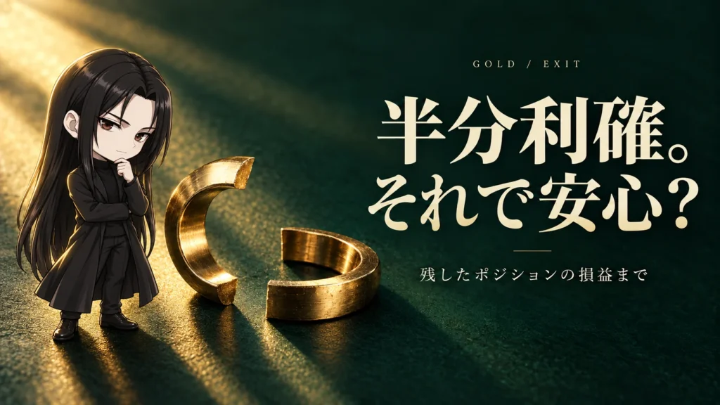 半分利確、そのあとどうなる? くらまと損益を比較